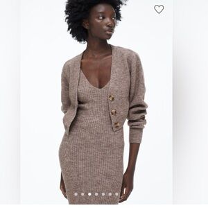 H&M Taupe Sweater Dress Set